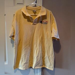 Anvil Men’s Cotton Deluxe Polo in Soft Yellow